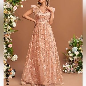 Champagne formal dress